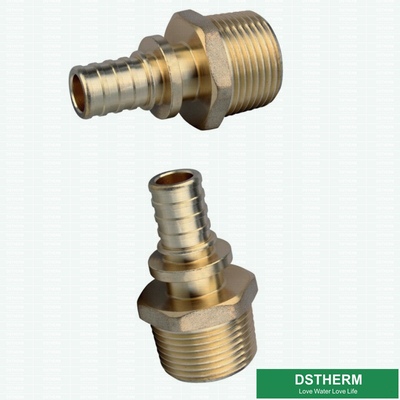 1/2&quot; Slide PEX Brass Fittings For Male Threaded Coupling