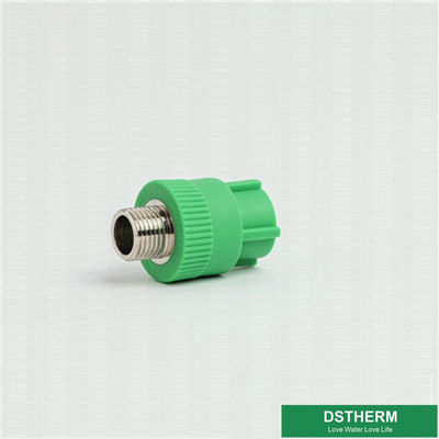 Welding Male Threaded Coupling , Equal Shape Ppr Pipe Socket Higher Flow Capacity