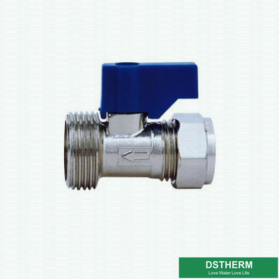 Chrome Plated Customized Forged Brass Mini Ball Valve Middle Weight Male Connection