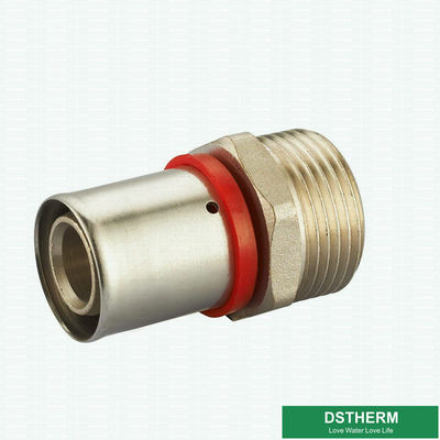 Customized Male Threaded Coupling Compression Brass Press Union Fittings For Pex Aluminum Pex Pipe