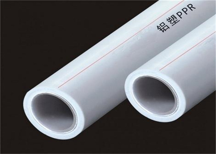 Polypropylene White Plastic Water Pipe , Glass Fiber Insulation Ppr