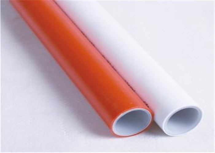 PVC U Orange Electrical Conduit , Plastic Round Electrical Conduit Pipe
