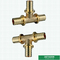 ISO Nickel Plated PEX Brass Fittings For Male Threaded Tee