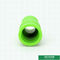 Green Hollow Plastic Water Pipe Size 20-160 mm PPR Pipe Fittings Coupler Casting Technics