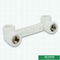 Polypropylene White Ppr Pipe Accessories Double Long Female Threaded Elbow  DIN8077 / 8078