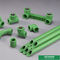 Green Color Plastic PPR Pipe PN25 Thickness For Cold / Hot Water Supply