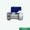 Chrome Plated Customized Forged Brass Mini Ball Valve Middle Weight Male Connection