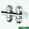 Customized Logo Shinning Chrome Plated Heavier H Type Thermostatic Temperature Straight Brass TRV
