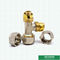 Customized Equal Threaded Tee Compression Brass Fittings Screw Fittings For Pex Aluminum Pex Pipe