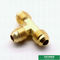Flare Fitting Male Threaded Tee Brass Invert Flare Fitting For Heating And Refrigeration