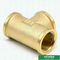Pex Compression Brass Flared Fittings Female Threaded Tee Screw