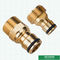 Brass Hose Tap Connector Male Threaded Garden Water Pipe Quick Adapter One Way Fitting Nipple Joint