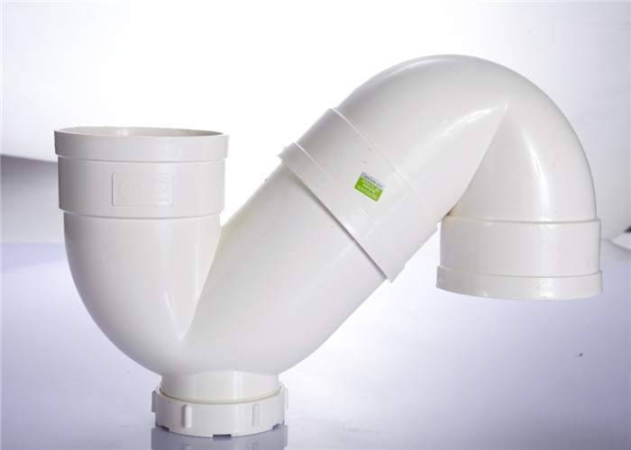 White Color UPVC Pipe Fittings S Trap Toilet Waste Pipe Eco Friendly
