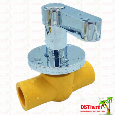 Luxurious Ppr Ball Valve Chrome Plated Handle PPR Ball Valve Brass Ball Valve PN25 High Pressure 20mm 25mm 32mm