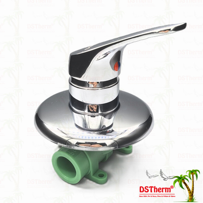 Three-way Round Panel Ppr Mixer Shower Valve Cold Hot Water Balanced Valve