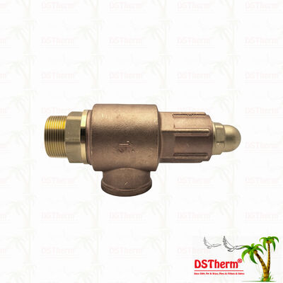 Brass Safety Valve 1/2"-2" Pipeline System Overpressure Protection Device Corrosion Resistant