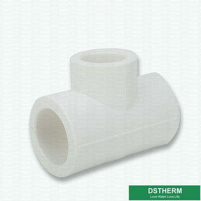 Sanitary White Ppr Pipe Fittings Reducing Tee Size Plastic Pipe Accessories Water Supply