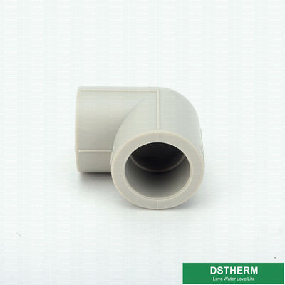 90° Ppr Pipe Fittings Elbow Size 20 - 160mm No Heavy Metal Additives Oem Service