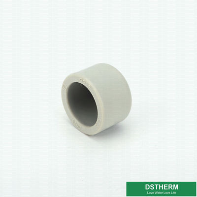 Reducing Shape Ppr Pipe Socket , Plastic Casting Ppr End Cap Lightweight