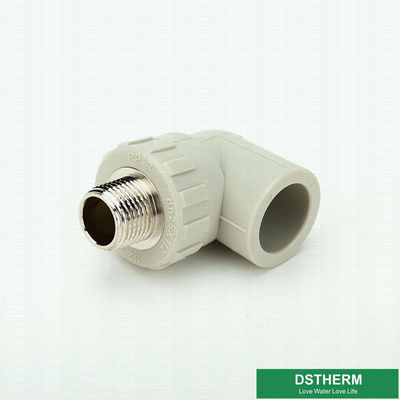 Flexible 90° Ppr Pipe Fittings , Customized Color Male Threaded Elbow