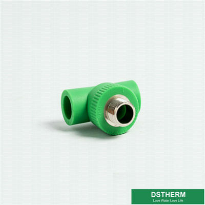 Male Threaded Tee PPR Pipe Fittings Non - Toxic Energy Efficient With Injection Technics