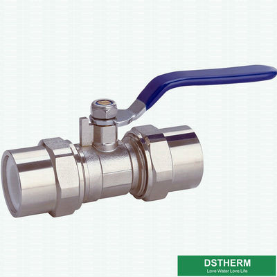 Brass And Ppr Double Union Ball Valve With Strong Cover Water Control High Flow