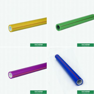 Colorful Ppr Polypropylene Water Supply Pipe Ppr Plastic Water Pipe Smooth Inner Walls