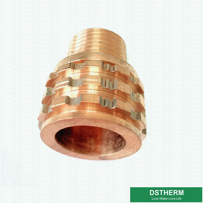 Customized Designs Copper Inserts  Ppr Male Brass Inserts With Shinning  Brass Color