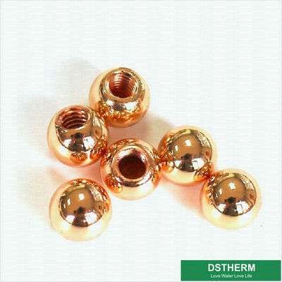 Copper Color Brass Ball Customized Designs And Weight For Brass Ball Valves
