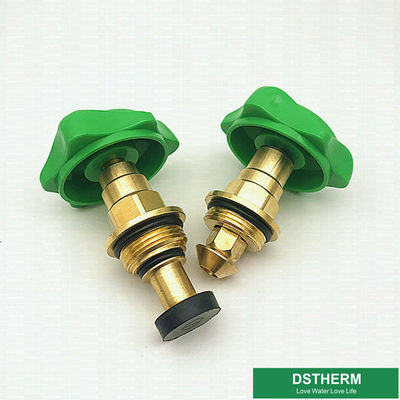 Green Color Plastic Ppr Handle For Stop Valve Top Parts With Brass Cartridges