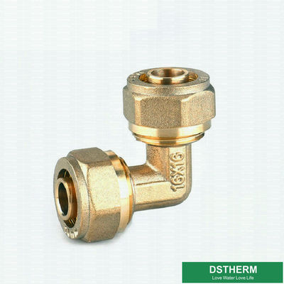 CW617N DZR Equal Threaded Elbow Pex Brass Fittings ISO9001
