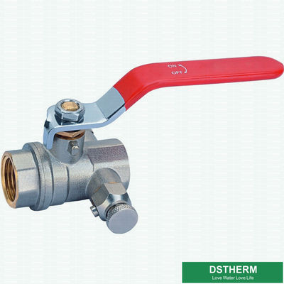 Water Supplying Special Ball Valve With Lock Female Threaded Forged High Pressure Brass Ball Valve