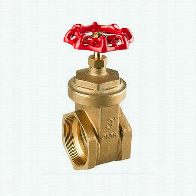 3 Inch Red Cast Iron Handle Customized 200 WOG BSPT NPT Big Style Brass Gate Valve
