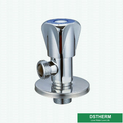 Chromed Wall Mounted Toilet Water Stop Triangle Handle Quick Open Bathroom Cock Valve Brass Angle Valve
