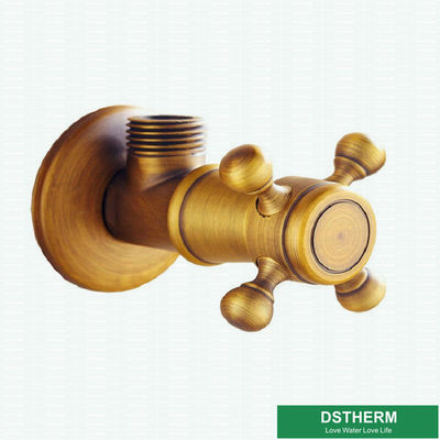 Bathroom G1/2&quot; Thread Brass Chrome Plated Angle Valve Brass Color Coated Popular Designs