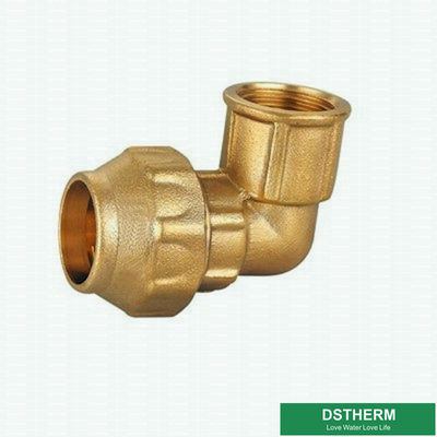 Female Threaded Elbow Screw Brass Compression Fittings 32mm