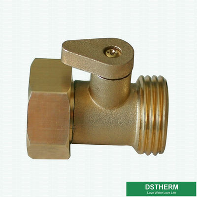 Customized Logo Garden Hose Pipe Fittings Brass Hose Connector With Shut Off Valve