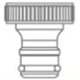 Ergonomic White Plastic Handle Bibcock Faucet with Customized Material and 1/2"*3/4" Specification 1