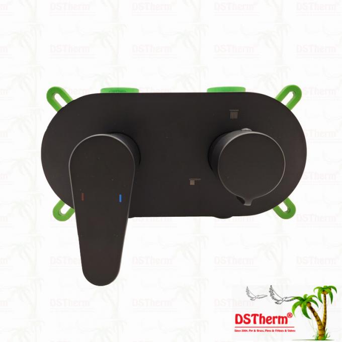 PPR 5 Ways Black Plated Mixer Shower Valve for Temperature & Flow Control 0