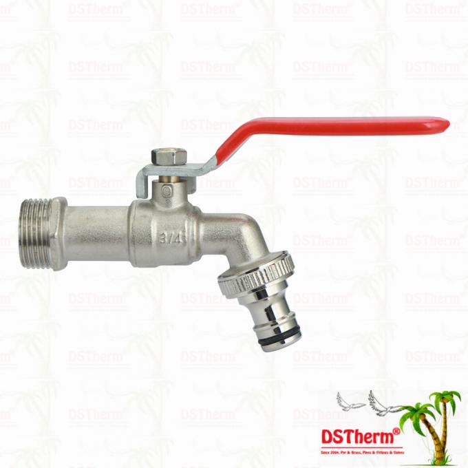 Medium Versatile Ball Bibcocks With BEST ANTI-RUST DACROMET HANDLE Faucet Water Tap Spigot 1/2"-1" 3