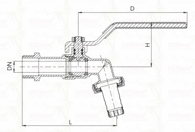 Medium Versatile Ball Bibcocks With BEST ANTI-RUST DACROMET HANDLE Faucet Water Tap Spigot 1/2"-1" 4