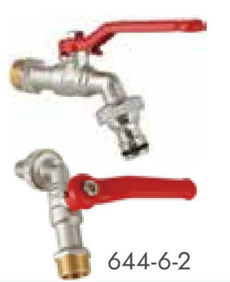 Medium Versatile Ball Bibcocks With BEST ANTI-RUST DACROMET HANDLE Faucet Water Tap Spigot 1/2"-1" 7