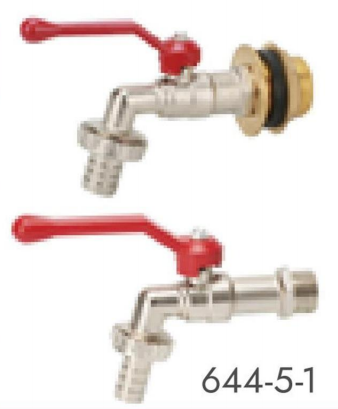 Medium Versatile Ball Bibcocks With BEST ANTI-RUST DACROMET HANDLE Faucet Water Tap Spigot 1/2"-1" 12