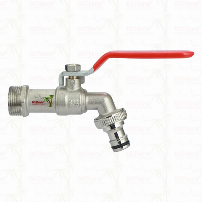 Medium Versatile Ball Bibcocks With BEST ANTI-RUST DACROMET HANDLE Faucet Water Tap Spigot 1/2"-1" 5