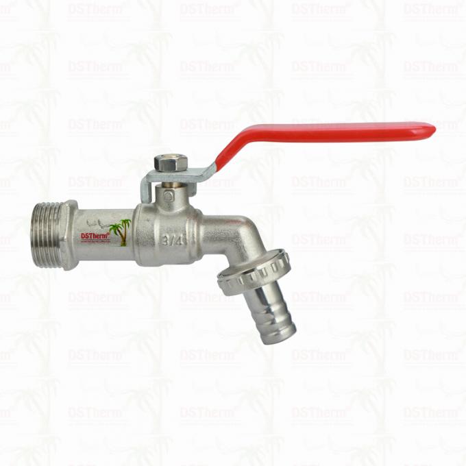 Medium Versatile Ball Bibcocks With BEST ANTI-RUST DACROMET HANDLE Faucet Water Tap Spigot 1/2"-1" 6