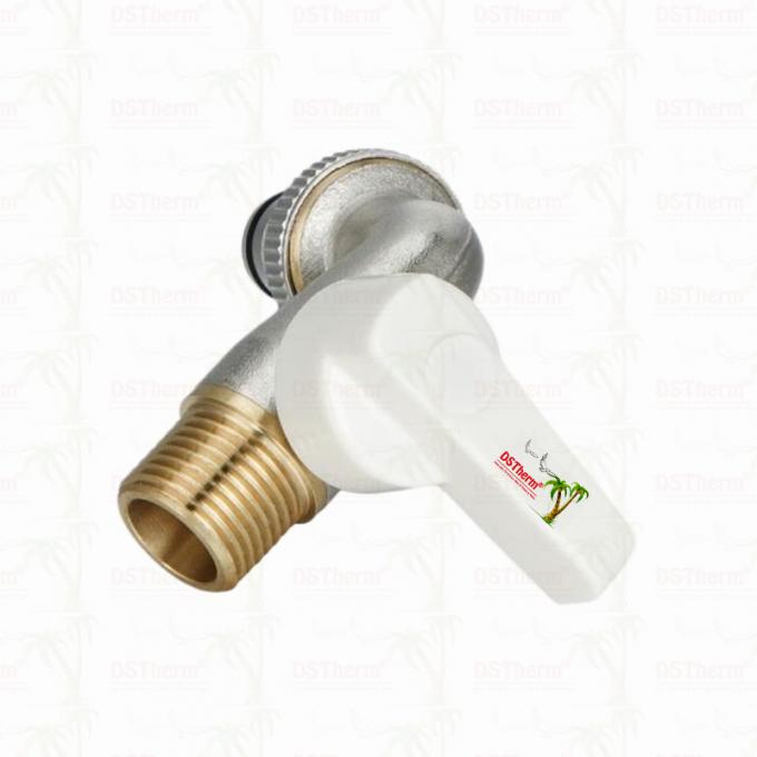 Ergonomic White Plastic Handle Bibcock Faucet with Customized Material and 1/2"*3/4" Specification 7