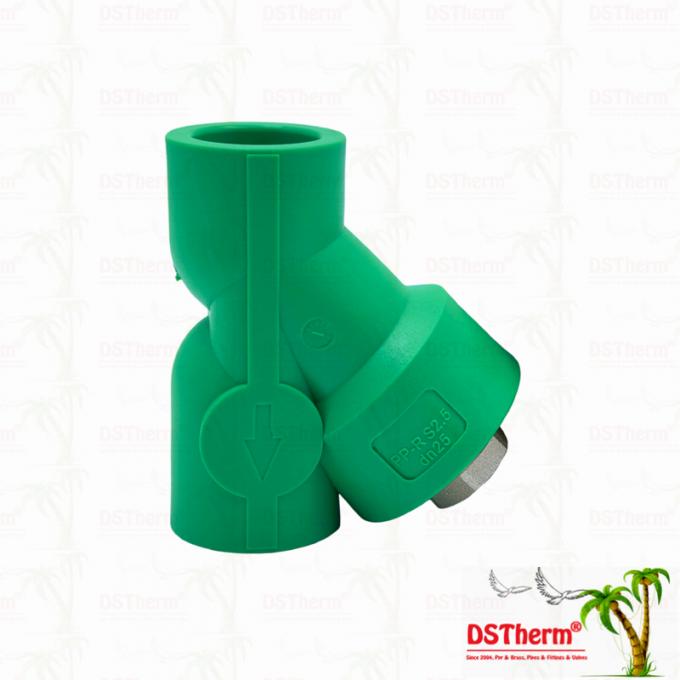 PPR Strainer Valve PN25 Compact Y-Shape Filter Valve 20–32mm for Water Systems 0
