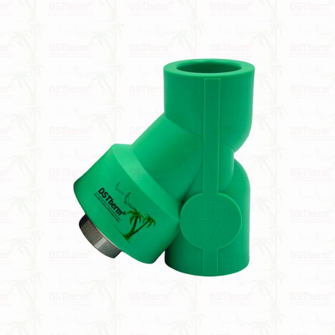 PPR Strainer Valve PN25 Compact Y-Shape Filter Valve 20–32mm for Water Systems 1