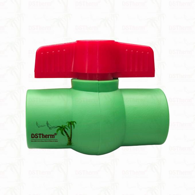 PPR Plastic Ball Valve With Plastic Ball For Plumbing System 20-63mm Zero Leakage 0