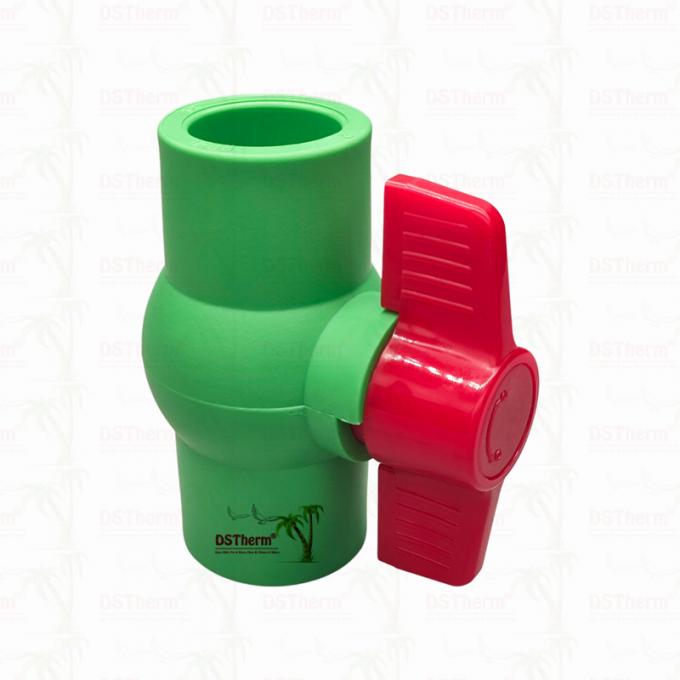 PPR Plastic Ball Valve With Plastic Ball For Plumbing System 20-63mm Zero Leakage 1